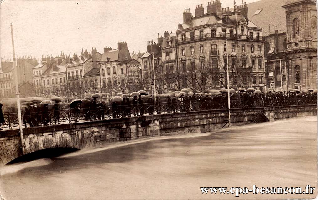 BESANÇON - Pont Battant - Inondations de Janvier 1910